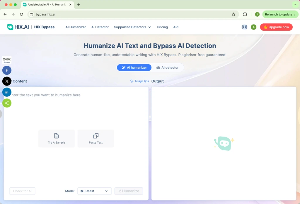 HIX.AI Bypass First Screen