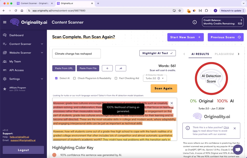 Phrasly.Ai Humanization Output Grammarly Amended Version 100 Percent Ai