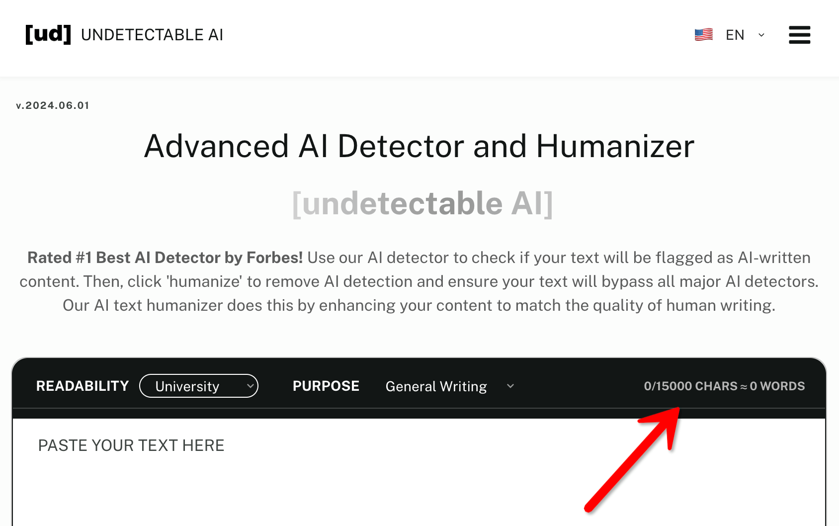 Undetectable.Ai Humanizer Input Limitation